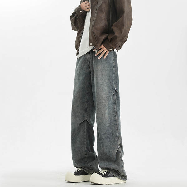 Calça jeans larga masculina
