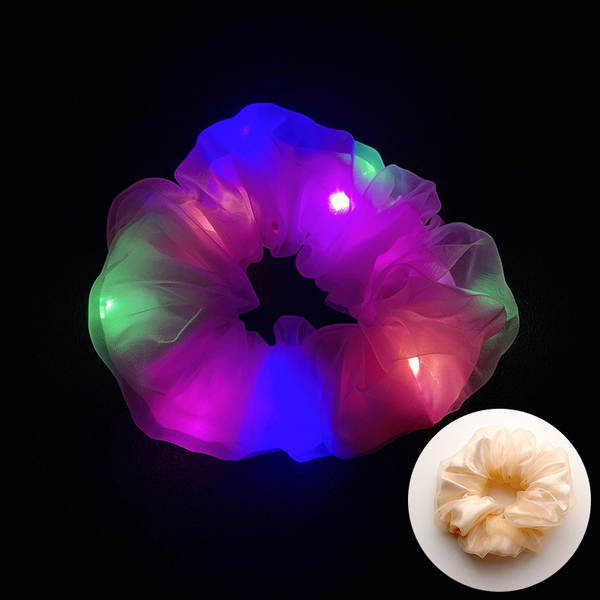 LED brilho do intestino grosso cabelo círculo di luz da noite cabelo brilho da luz da noite cabelo de cabelo da noite cabelo da fronteira cabelo