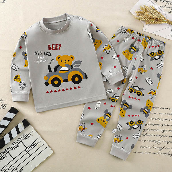 Conjunto de pijama de algodão para crianças