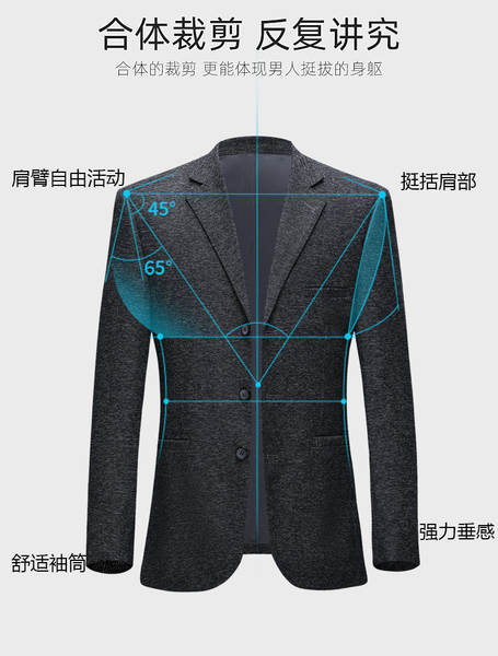 Vestido masculino de primavera e outono 2024 novo casaco do pai de meia-idade
