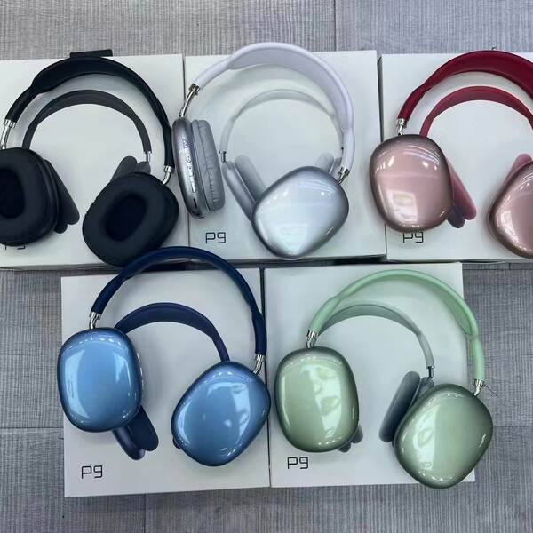 Transfronteiras 2025 novo head-to-head Bluetooth Headset P9 pro max jogo para fones de ouvido Apple Headset Heavy Low