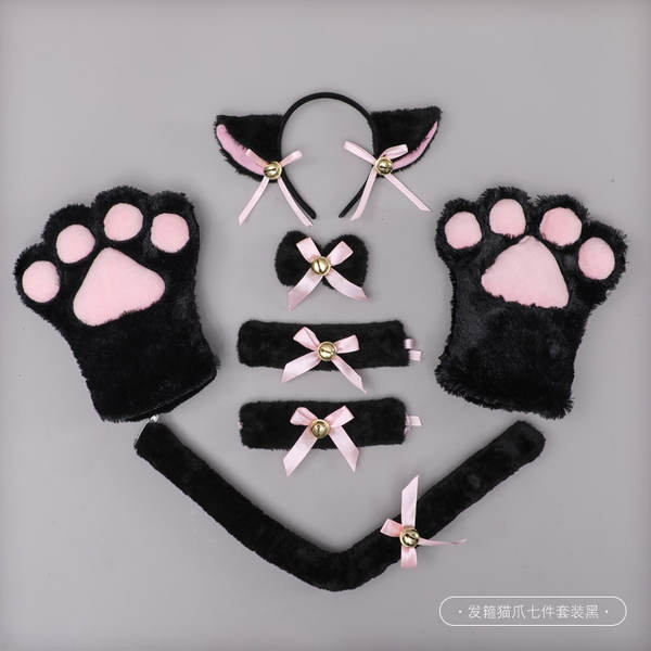 Guarda-chuva para gatos com as mãos vermelhas, gatos com as unhas vermelhas