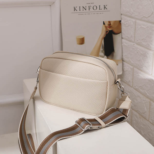 Bolsa feminina de couro PU preta