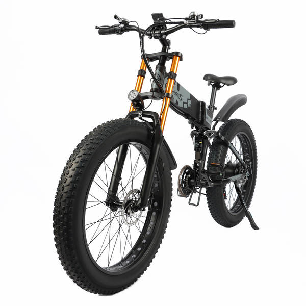 Exportação transfronteiriça de bicicletas elétricas portáteis dobráveis para esportes ao ar livre 26 polegadas para carros elétricos gordurosos