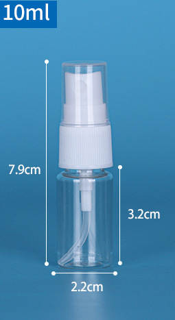 Venda por atacado 30ml/50ml/100ml garrafa de pulverização Pequena garrafa de pulverização de maquiagem garrafa de distribuição de perfume transparente PET garrafa de plástico