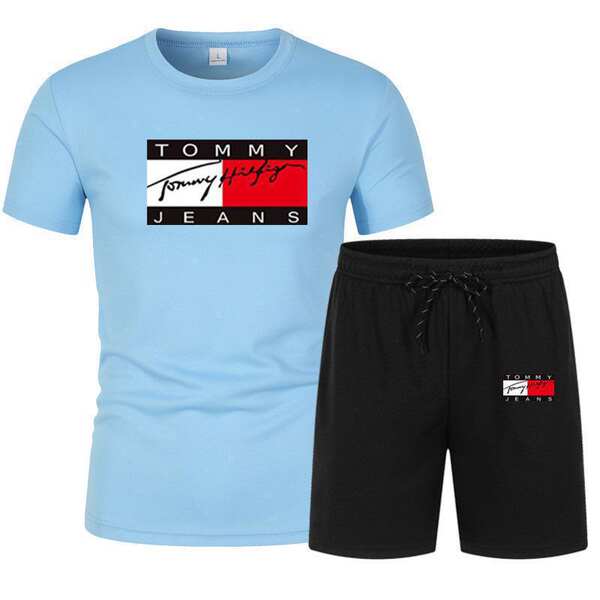 2023 fabricante de vendas diretas primavera-verão venda quente de pulseiras curtas homens esportes de lazer camisetas curtas de tamanho grande dois conjuntos