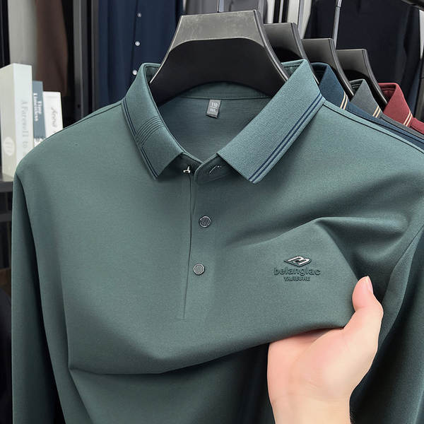 Camisa Polo Longa Manga Masculina