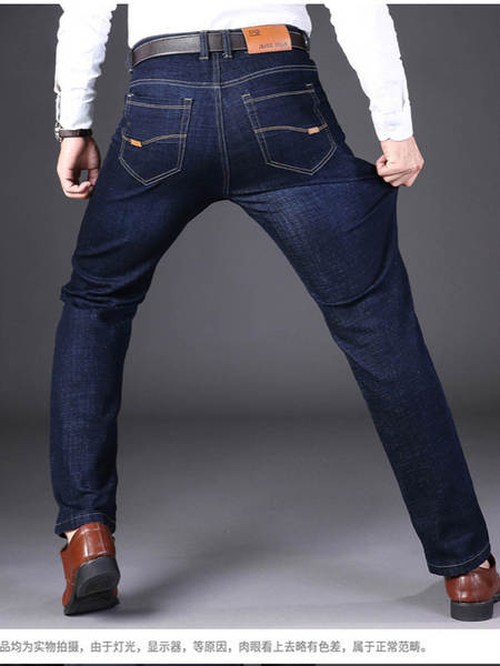Fabricante de vendas diretas de jeans fina de verão de 2026 para homens de calça reta corpos flexíveis calças de lazer para homens jovens calças