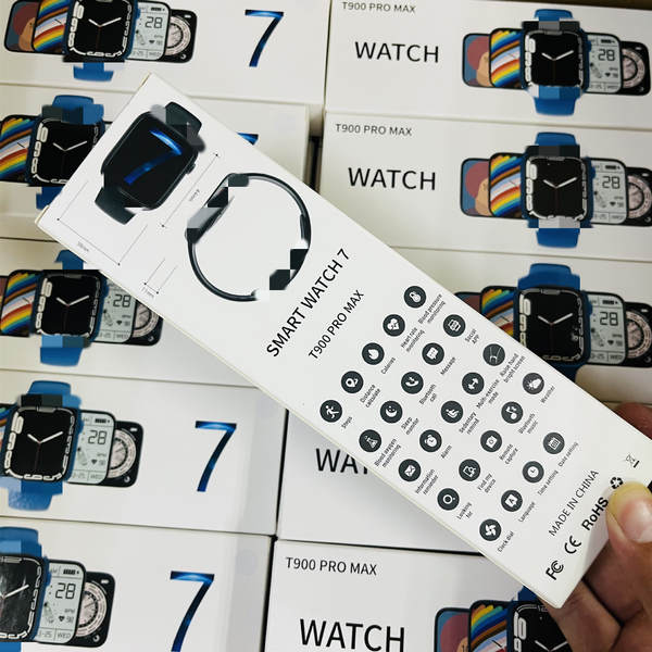 2024 Novo relógio inteligente T900 Pro MAX com botão de rotação de duas teclas com tela de alta definição personalizada