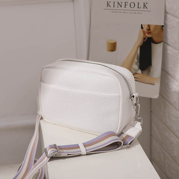 Bolsa feminina de couro PU preta