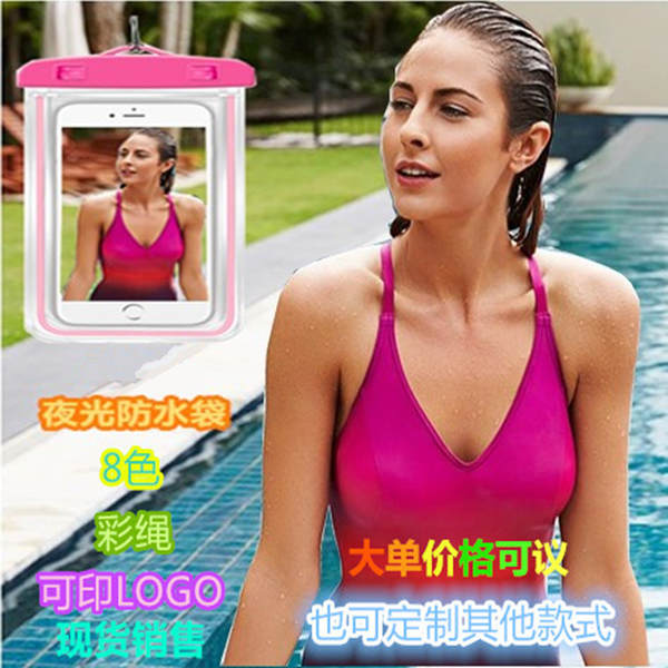 2026 Novo carregamento de três touchscreen inteligente transparente ao ar livre mergulho de natação celular saco à prova d'água suíte de celular à prova d'água