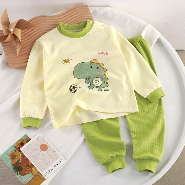 Conjunto de pijama de algodão para crianças