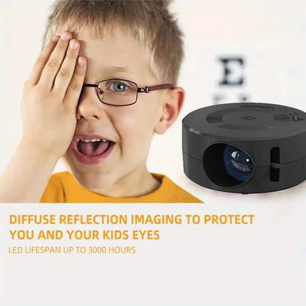 Mini YT200 Projector Doméstico Transfronteiriço Mini Portable Mini Projector Criança Pequeno Projector Doméstico Pequeno