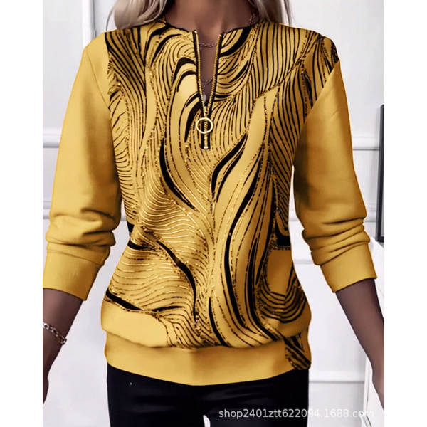 Outono Novo Modelo Europeu e Americano Lingerie Feminino T-Shirt Pós-Símia Vintage Camiseta Desportiva