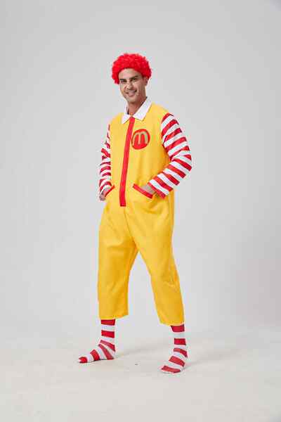 Traje de Palhaço Mac Donald para Homem