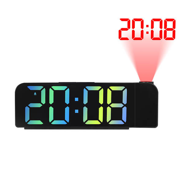 Novo relógio LED de projeção simples transfronteiriço de grande fonte de relógio eletrônico com relógio digital com temperatura 8013