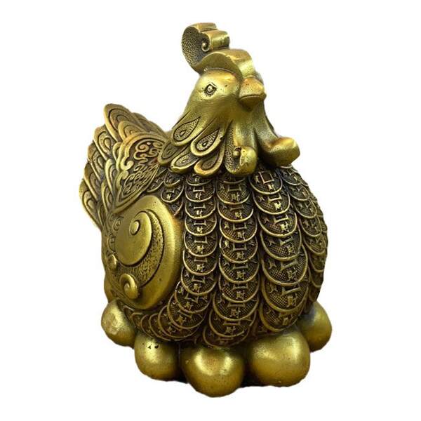 Galinha de Bronze para Sorte