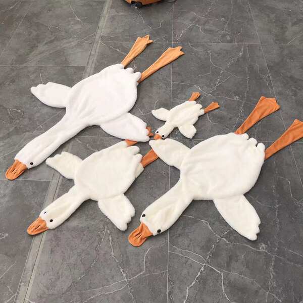 Pele de Ganso Branco para Boneca
