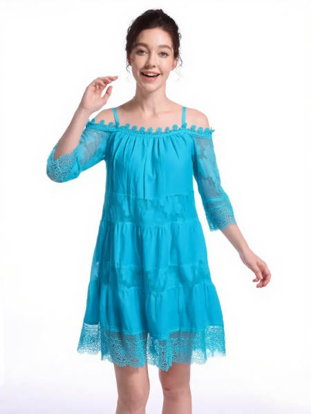 Vestido de princesa amazônica transfronteiriça de estilo europeu e americano vestido de ombro raso vestido de pendura de moda puro vestido de solteiro