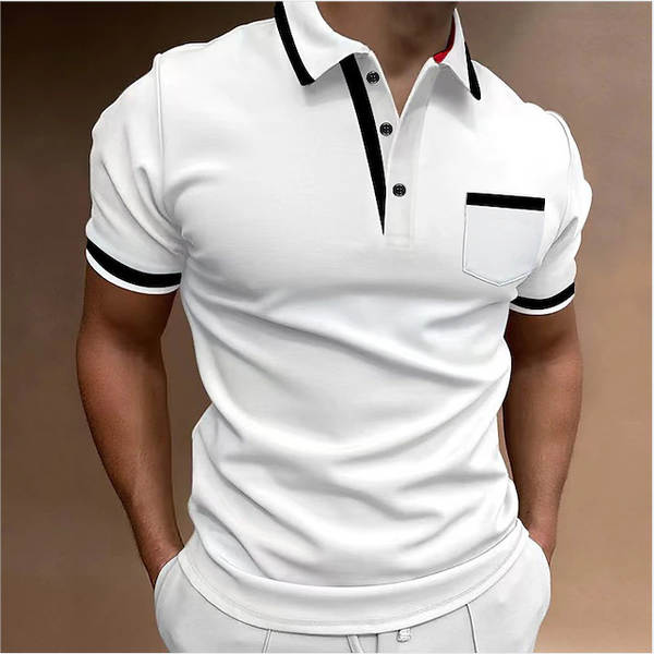 2023 Cross-border Europa e América Camiseta de esportes de lazer de três pedaços POLO camisa de golfe digital impressão de camisa