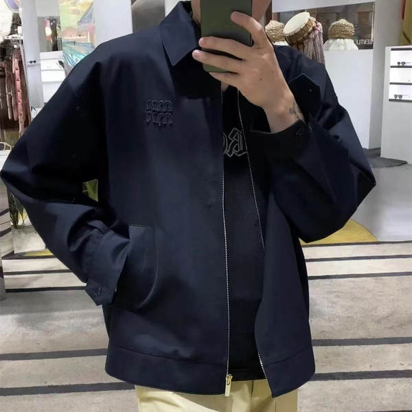 Vestido de casaco de 25 FW original da MIU para homens e mulheres