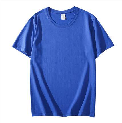 T-shirt de algodão branco e branco para homens e mulheres com camisa de roupa masculina de 220 gramas