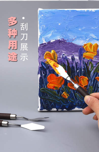 Conjunto de Pincéis e Espátulas para Arte