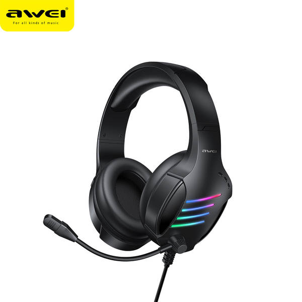 Awei GM-5/GM-6 Wired Gaming Headphones para jogos eletrônicos