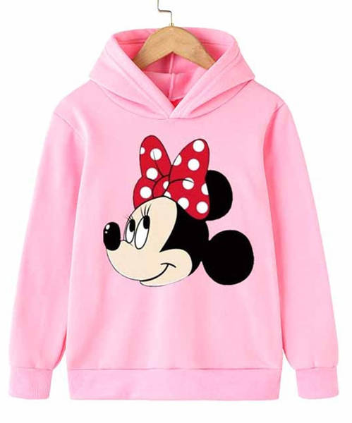 Mini Mouse Camiseta Desportiva Inverno Primavera Outono Camiseta de Crianças Camiseta de Crianças