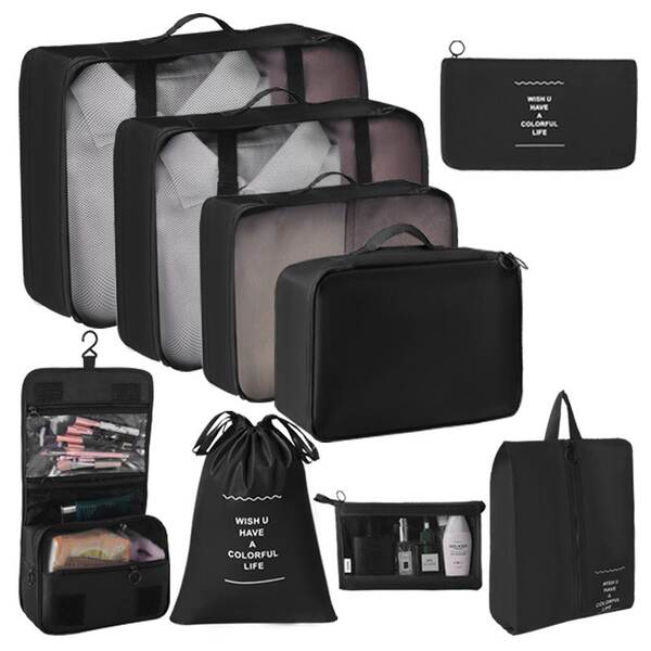 Conjunto de 7 Bolsas de Organização para Viagem