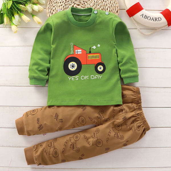 Conjunto de pijama de algodão para crianças