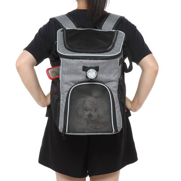 Transfronteiriço desmontável dobrável mochila de bicicleta para cães para cães para andar para fora pode ser desmontado mochila para cães para cães