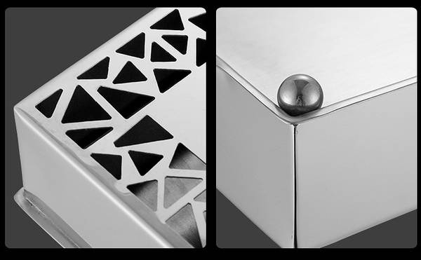 Caixa de Guardanapos de Aço Inox
