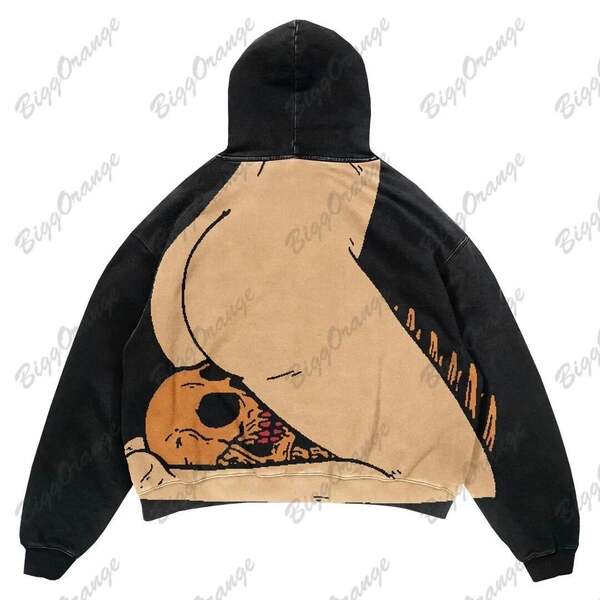 T-shirt e-commerce transfronteiriço Y2k T-shirt e-commerce T-shirt hip-hop 0versized T-shirt