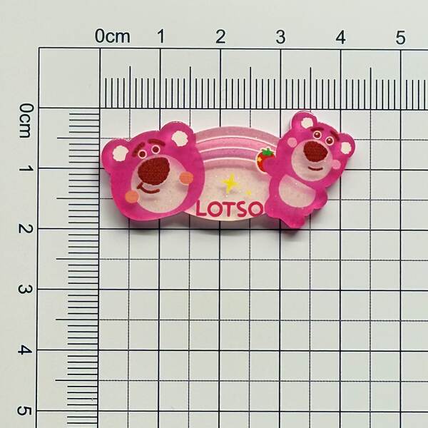 Nova versão do desenho animado acrílico bonito arco-íris adesivo DIY adesivo de peito adesivo frigorífico