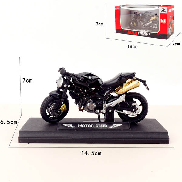 Motocicleta de liga transfronteiriça Ducati Yamaha Kawasaki H2R namorado pedaço de carro Modelo Harley Motocicleta de liga