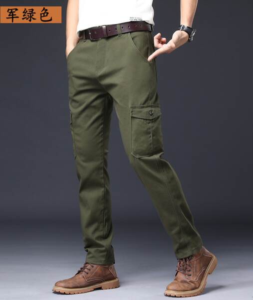 Calças de trabalho masculinas flexíveis flexíveis flexíveis confortavelmente multi-bolso jovens calças de trabalho para trabalhar calças especiais para soldados