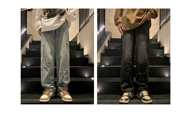 Calça Jeans Masculina Estilo Americano
