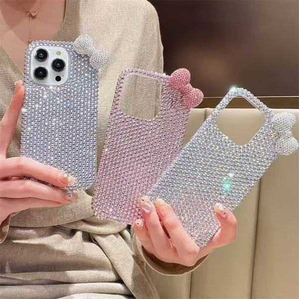 Capa iPhone com Laço de Diamantes