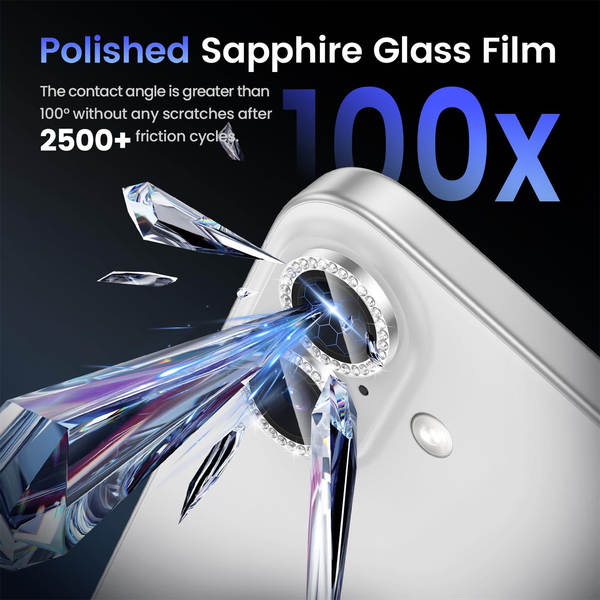 Para o iPhone 17 Pro Max lente de câmera protector de película de vidro estilizado captura de tela de perfuração