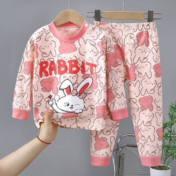 Conjunto de pijama de algodão para crianças
