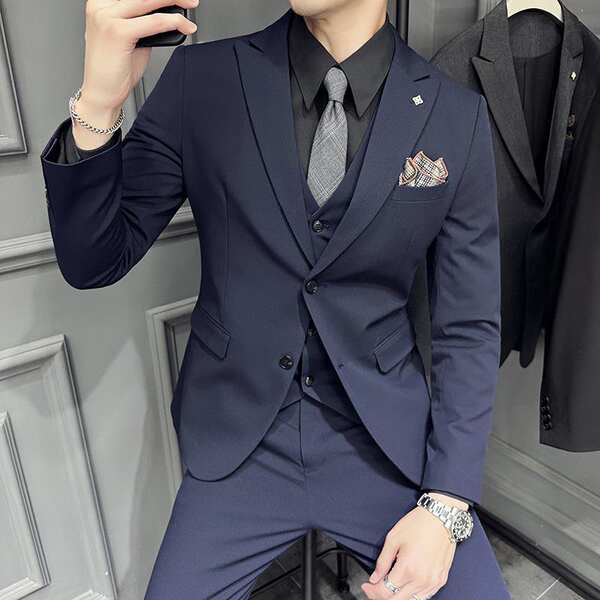 Terno social slim fit masculino