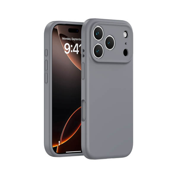Aplicável ao iPhone 17 PROMAX Telemóvel Capa de silício líquido poros Apple 17 com botão de proteção contra queda AI