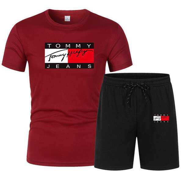 2023 fabricante de vendas diretas primavera-verão venda quente de pulseiras curtas homens esportes de lazer camisetas curtas de tamanho grande dois conjuntos