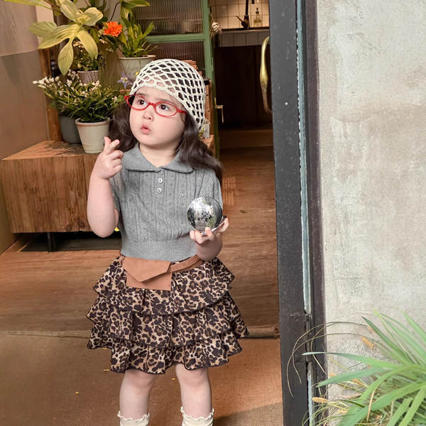 Vestido curto de verão para menina