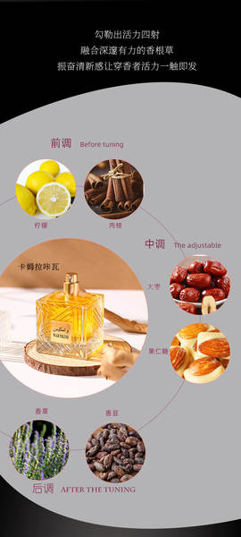 Transfronteiriço Árabe Camla Masculino perfume de madeira durável 100ml do Oriente Médio Lata para Mulheres com perfume intenso