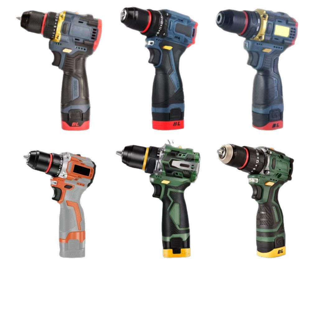 16.8V Comércio Exterior Carregamento elétrico de borracha de lítio de cobre puro sem borracha manual de borracha elétrica multifuncional kit de ferramentas de parafuso elétrico