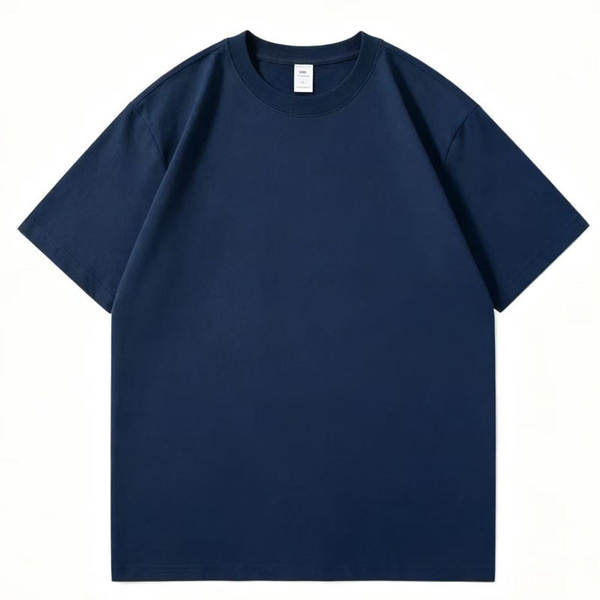 Vestido masculino de verão de 300 gramas de peso de algodão puro T-shirt masculino e feminino T-shirt de mangas curtas fabricante de roupas auto-venda