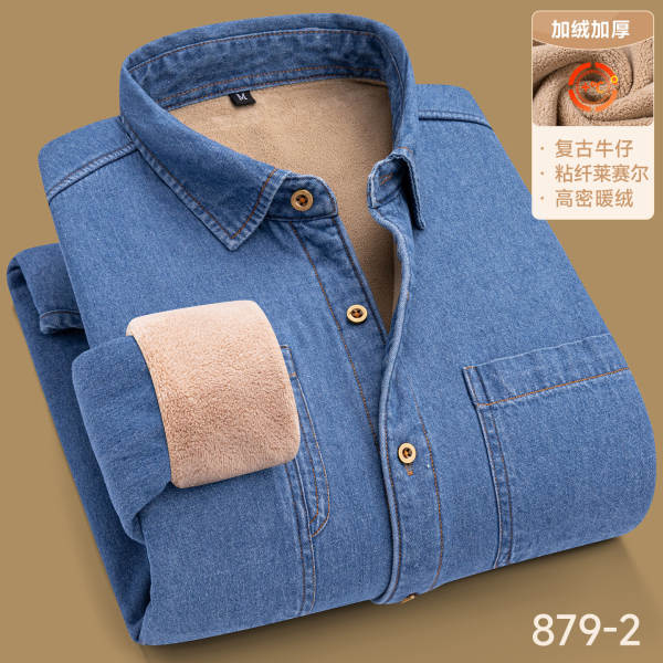 Jaqueta de couro jeans para inverno