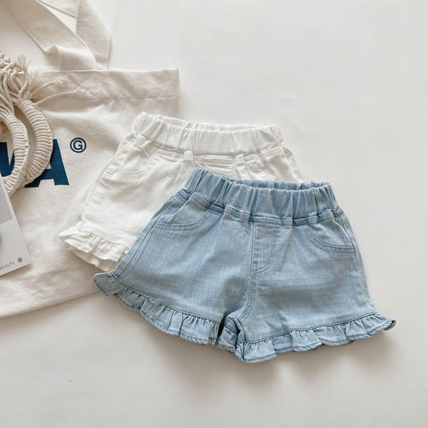 Shorts de jeans para menina